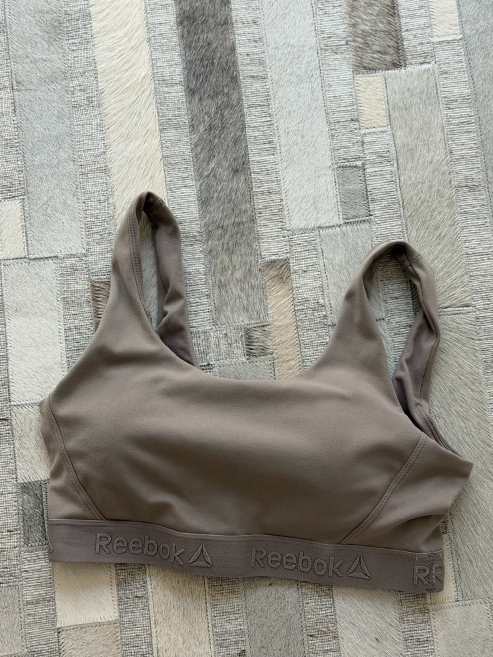 Reebok brown/dark tan padded sports bra